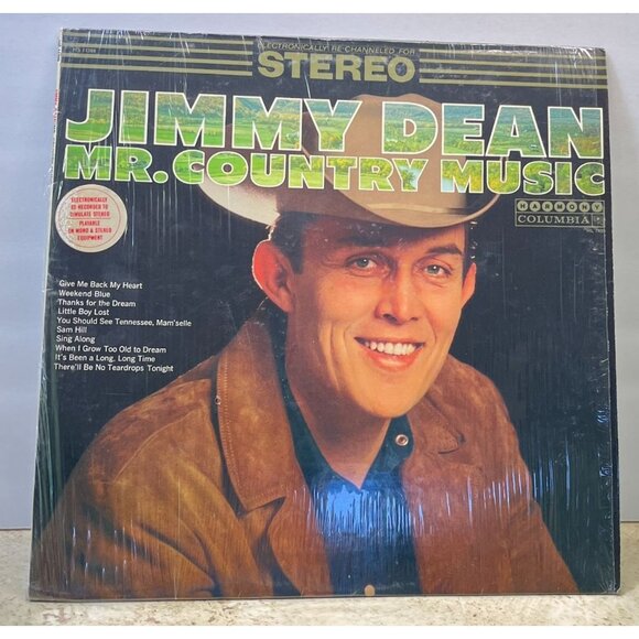 Jimmy Dean Mr Country Music Vinyl LP Country Harmony Columbia HS 11208 In Shrink - Picture 4 of 6